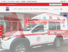 Tablet Screenshot of proemergency.com